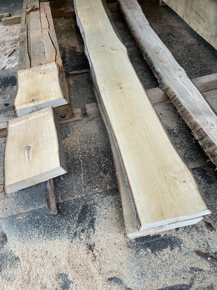 Linde 60mm Schnittholz Diele Holzbrett Platte Baumkante Holz in Nittendorf 