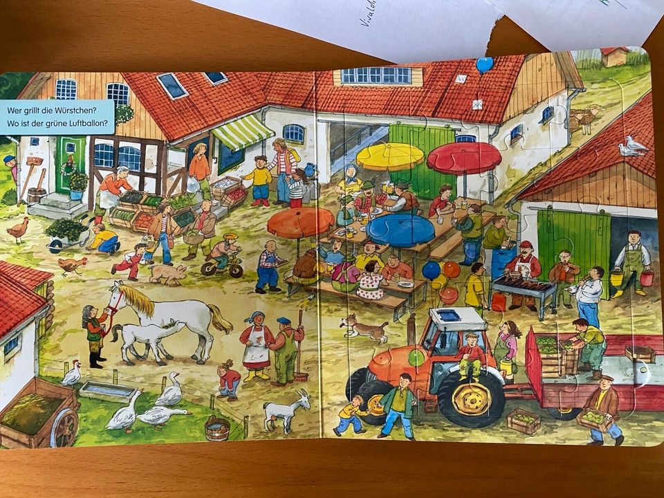 Mein Puzzle-Wimmellbuch BAUERNHOF Kinderbuch Motorik Logik Ergo in Fredersdorf-Vogelsdorf