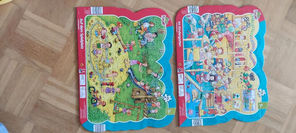 2 große Puzzle ab 3 Jahre, Spielplatz+ Kindergarten, Playland in Penzberg