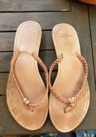 H&M LOGG 39  LEDER Flipflop Zehentreter flach Sandalen Hipp braun Rheinland-Pfalz - Mainz Vorschau