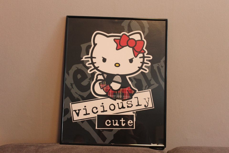 Hello Kitty “Viciously Cute” Bild + Rahmen in Bremerhaven