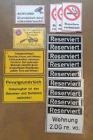 Warn und Hinweisschilder rechts aus Alu ...parken verboten Privat Niedersachsen - Bad Laer Vorschau