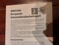 DDR IFA Doblina Wartburg Trabant Gurt Prospekt Serviceheft Thüringen - Zella-Mehlis Vorschau