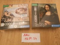 Clementoni Puzzle Mona Lisa / Die Erschaffung Adams 1000 Teile Nordrhein-Westfalen - Vettweiß Vorschau