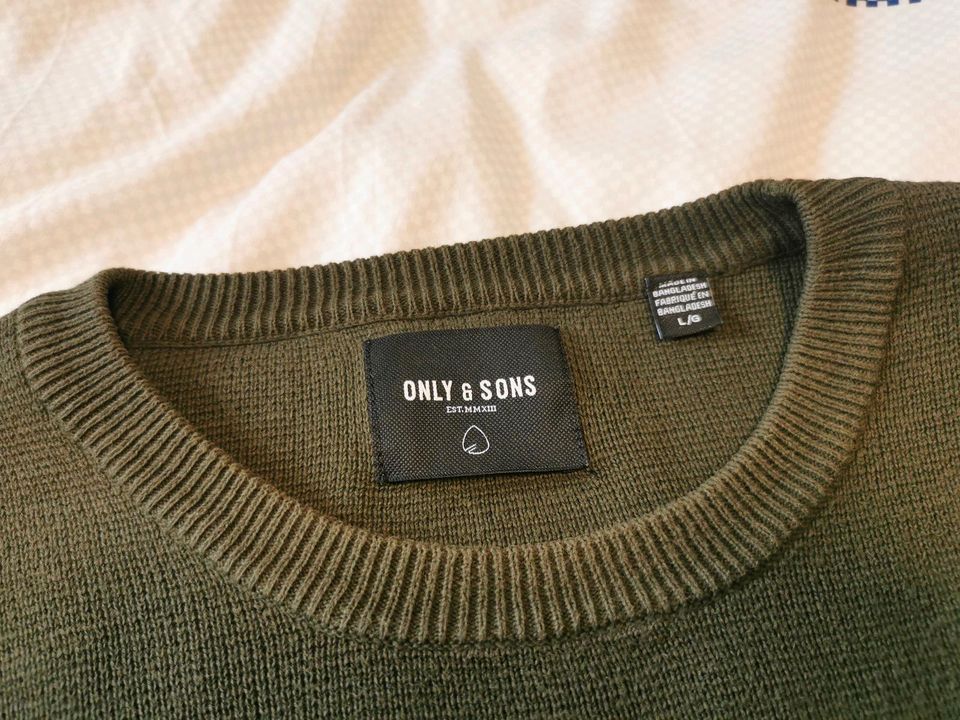 Herren Pullover Only & Sons oliv grün in Köln