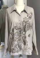 Hemd-Bluse, bonita, beige/grau, Gr. 42 (40) Leipzig - Schleußig Vorschau
