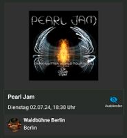 2x Tickets Pearl Jam 6 Eur to Vitalogy Foundation Brandenburg - Leegebruch Vorschau