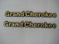 Jeep Grand Cherokee 2x Metall Schriftzug Emblem Logo schwarz-gold Bochum - Bochum-Ost Vorschau