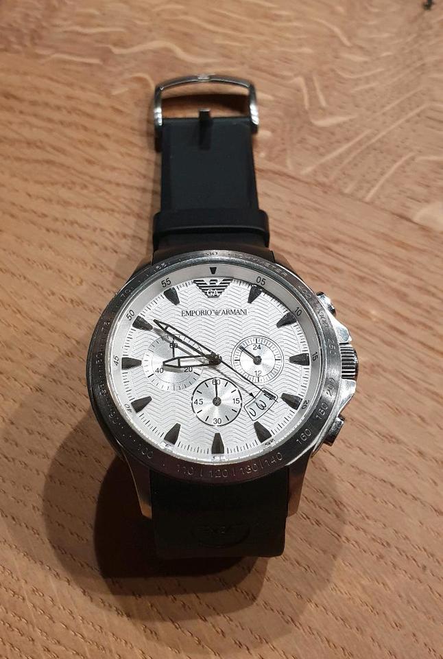 Emporio Armani Tachymeter AR 0634 46mm Herren Chronograph