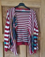 Desigual Leinen  Cardigan Strickjacke rot-weiß Pailletten Gr.M Rheinland-Pfalz - Flammersfeld Vorschau