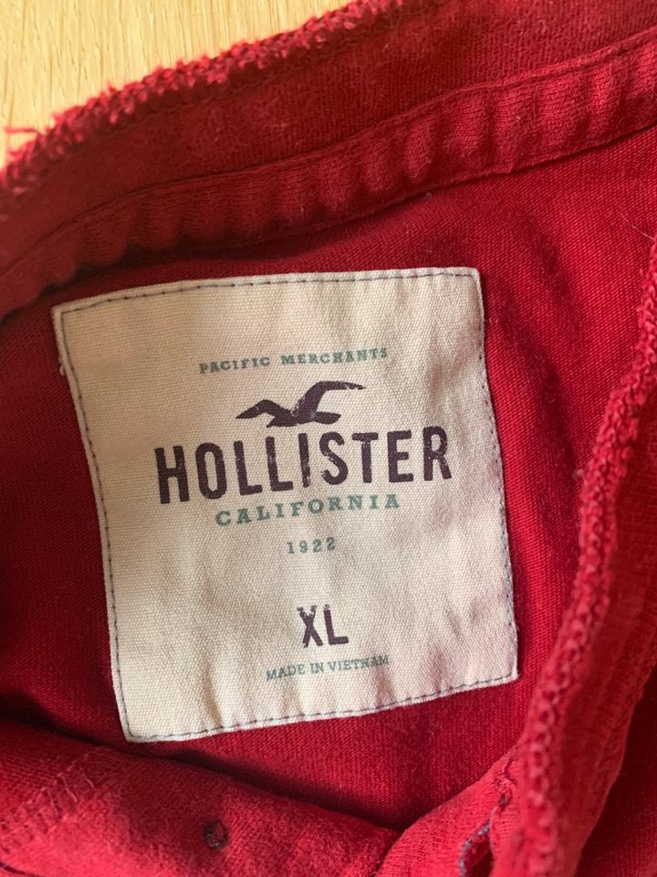 Hollister Shirt Herren XL rot 100%Baumwolle in Darmstadt