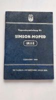 SR2 E Simson Reparaturanleitung Heft orginal von 1963 Sachsen - Zwickau Vorschau