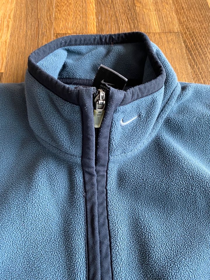 Nike Fleece Weste Herren, Therma-Fit, Gr. S, blau-grau in Kusel