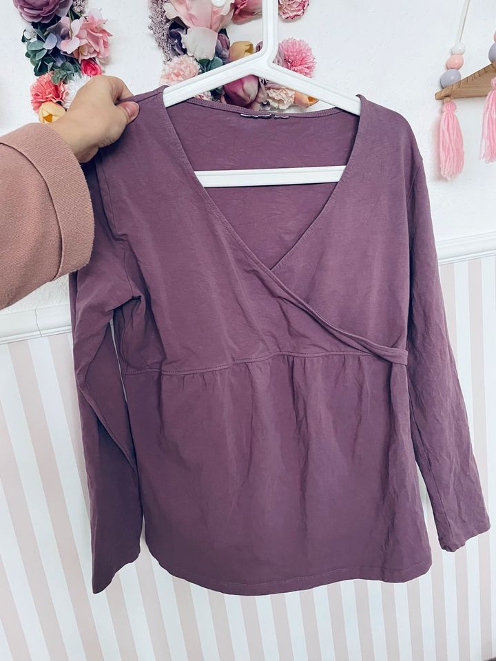 H&M Stillshirt Still Shirt Umstandsshirt Mama Pullover M 38 rosa in Leverkusen