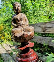 Japan -70cm 8kg  Buddha  Holz / Holzschnitzerei / Figur Skulptur Nordrhein-Westfalen - Hagen Vorschau