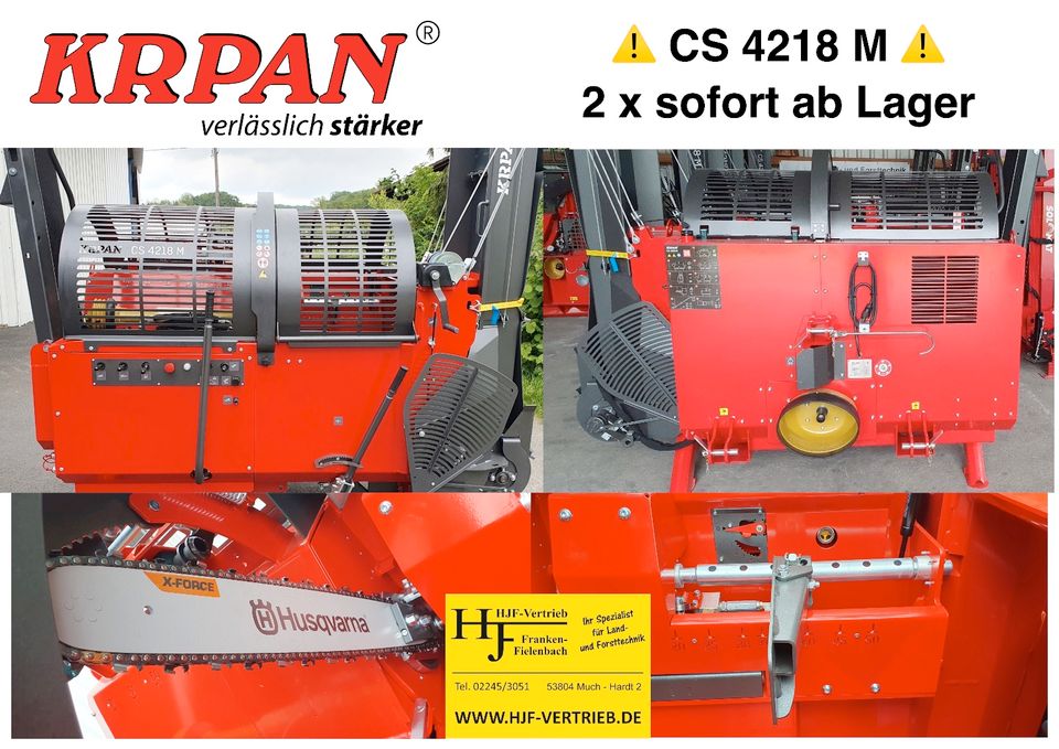 ⚠️ Sonderpreise : Krpan® Sägespalter, Brennholzautomat CS 4218 in Much