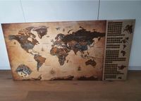 Weltkarte Wandbild Bild Leinwand Hessen - Edermünde Vorschau