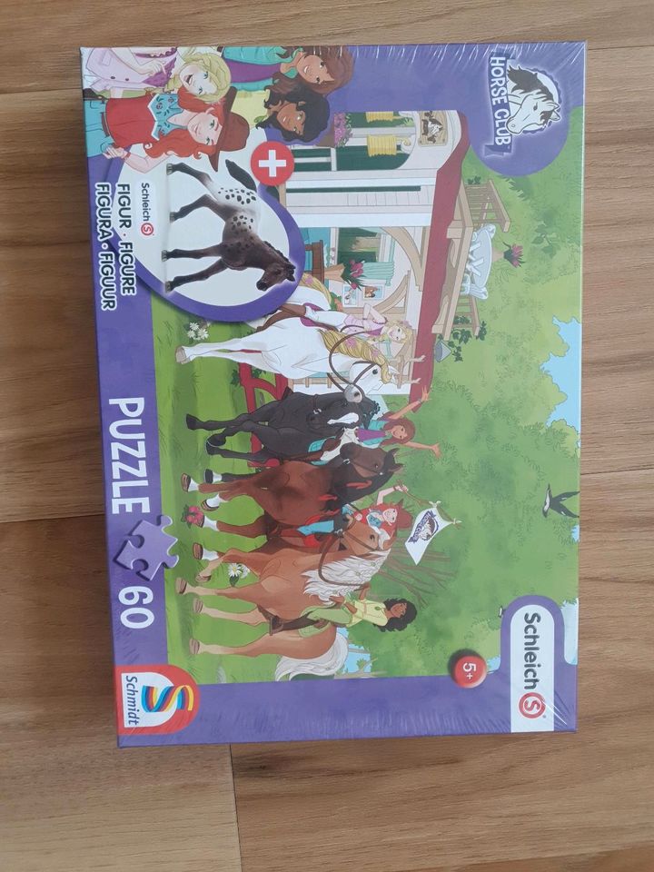 Puzzle Pferde 60 Teile Schleich mit 1 Figur in Ottobrunn