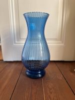 Große Glas Blumen Vase blau handgemacht 38cm azur blue Hessen - Wiesbaden Vorschau