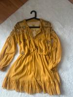Kleid Damen Pailetten gelb Gold 36 38 S M neu Midi Hochzeit ASOS Köln - Weidenpesch Vorschau