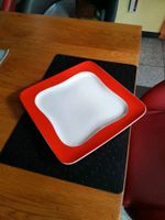 6 flache Teller, Villeroy & Boch,RED HANDS Topp, 27x27cm Rheinland-Pfalz - Wasserliesch Vorschau