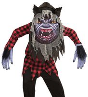 Werewolf Kostüm Kinder Tunika Riesenmaske + Kapuze 158 Halloween Nordrhein-Westfalen - Bottrop Vorschau