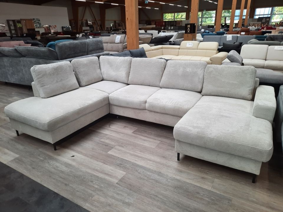 Wohnlandschaft Schlaf-Funktion 3 Farben Cord Sofa UVP 2499,- NEU in Dortmund