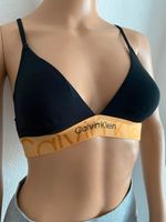 Calvin Klein Triangel BH Neu mit Etikett Größe XS Schwarz Gold Nordrhein-Westfalen - Weilerswist Vorschau