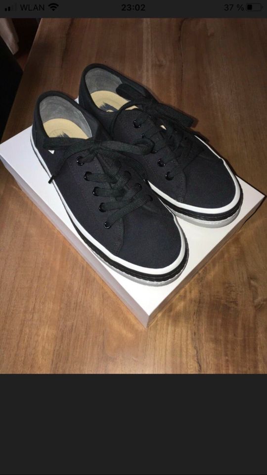 NEU 90 € NP OVP Wolky Sneaker Linda Damen Canvas schwarz 40 6,5 in Windeck