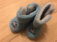 Blaue warme Schuhe Baby mit Klett Auto perfekt zum Tragen Kr. Dachau - Bergkirchen Vorschau