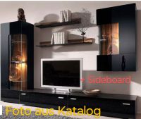 Wohnzimmermöbel, Lack schwarze Front, variabel zu stellen Wandsbek - Steilshoop Vorschau