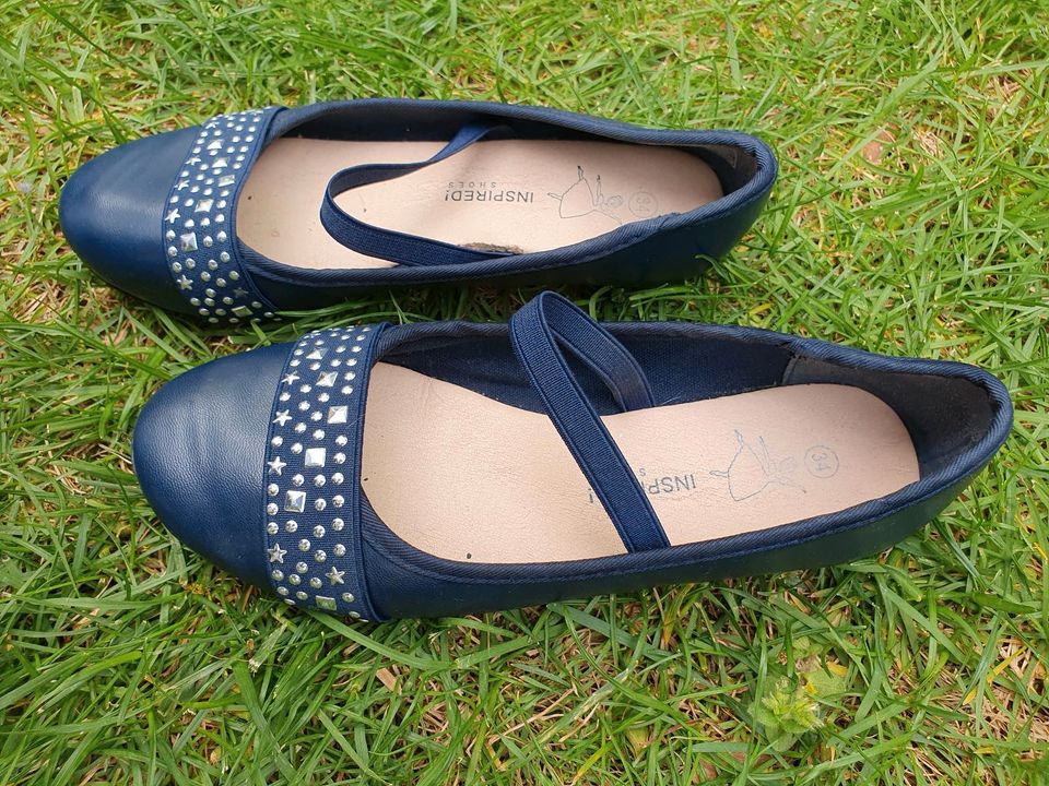 Ballerinas Mädchen blau Hochzeit Größe 34 in Reutlingen