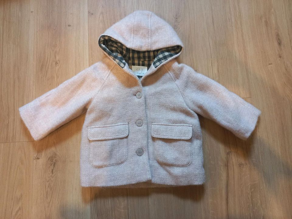 ZARA Jacke Wolljacke rosa 104 NEU in Höchberg