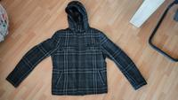 Karierte Jacke Benetton mit Kapuze (Grau und schwarz) Large München - Ramersdorf-Perlach Vorschau