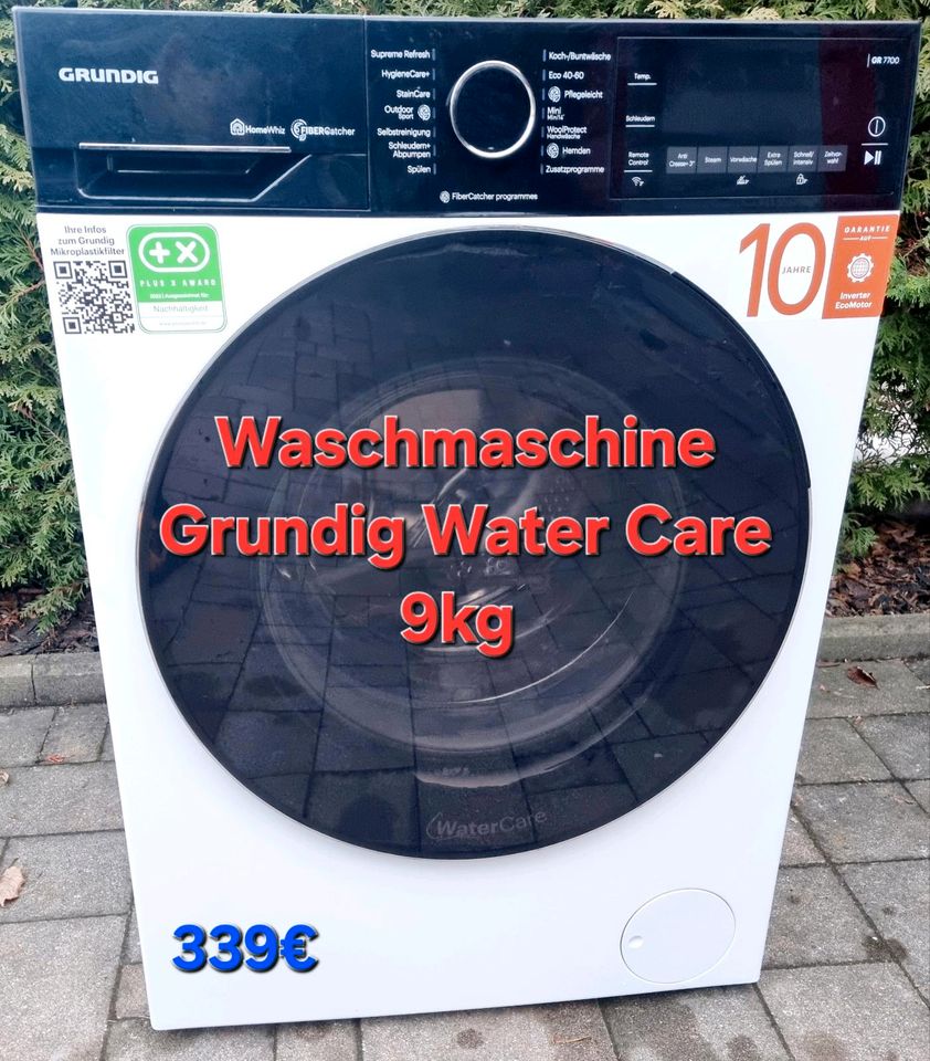 Waschmaschine Grundig 9kg mit ein Jahr Garantie in Nürnberg (Mittelfr)