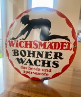 Emailschild Wichsmädel Bohner Wachs Emaille Reklame retro alt Baden-Württemberg - Kraichtal Vorschau