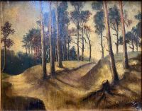 Antikes Gemälde “Der Waldweg” mit Signatur Bonn - Tannenbusch Vorschau