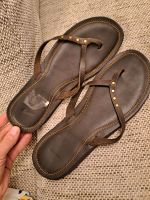 Nike Leder Flip flop Schuhe/Braun Baden-Württemberg - Vöhringen Vorschau