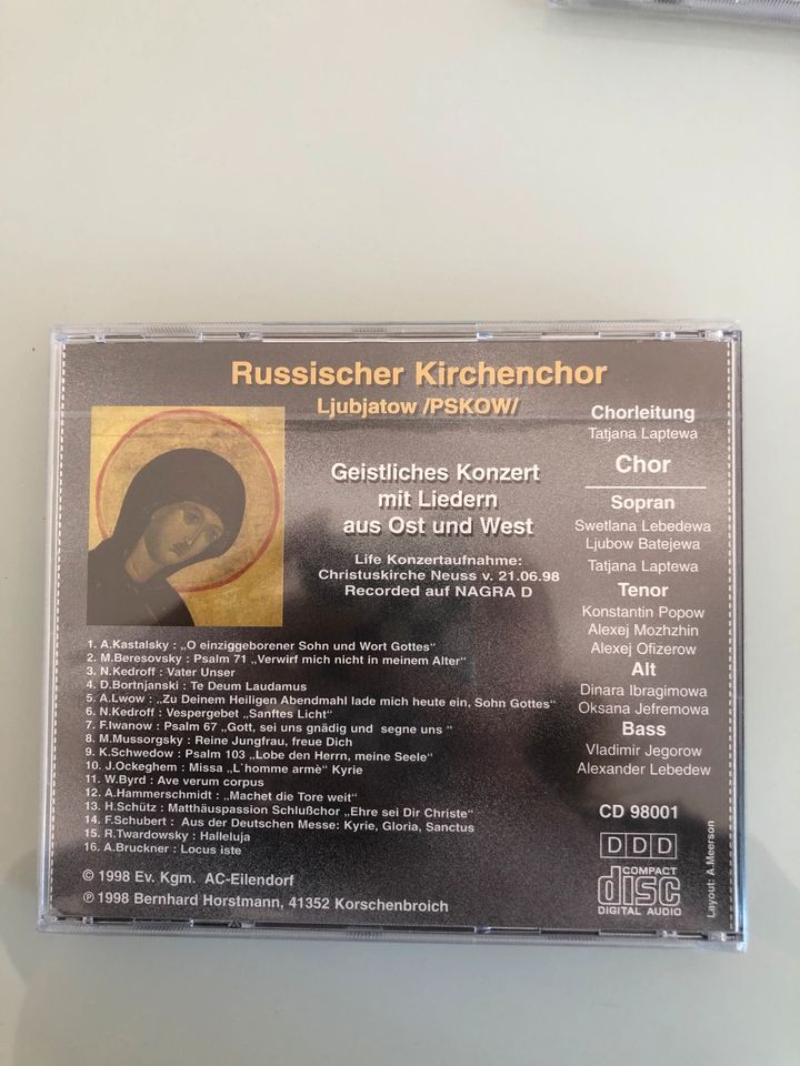 NEU! Russischer Kirchenchor CD Lieder Musik Religion in Neuss