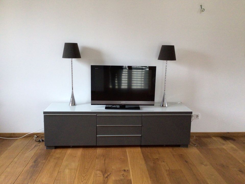 IKEA Bestå TV-Möbel Anthrazit Hochglanz in Kandern