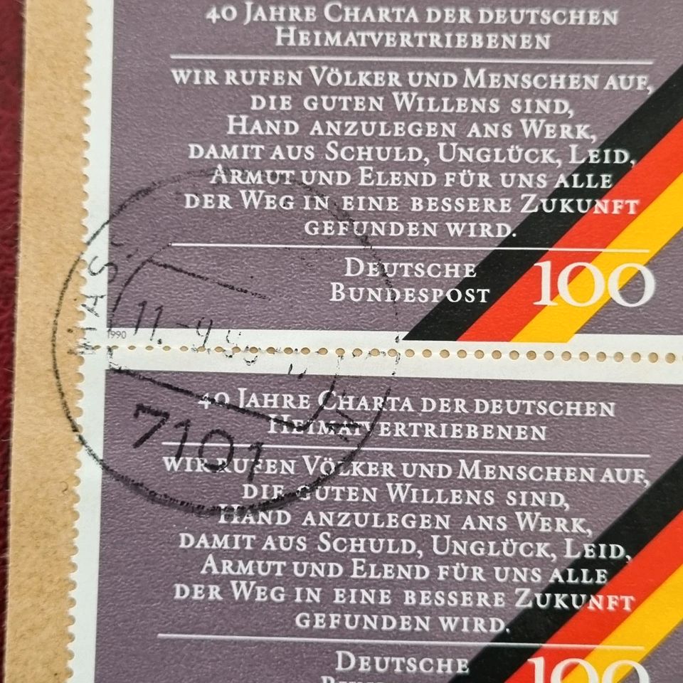 Preis 0,30 € - Bund Mi. 1470 Heimat Vertriebene Briefstück #2163 in Aurich