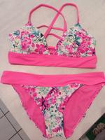 Bikini Blumenmuster pink M Bayern - Pleinfeld Vorschau