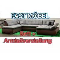 NEU! Wohnlandschaft Moric Webstoff Fein ! Beere Grau ! + Bett Nordrhein-Westfalen - Löhne Vorschau