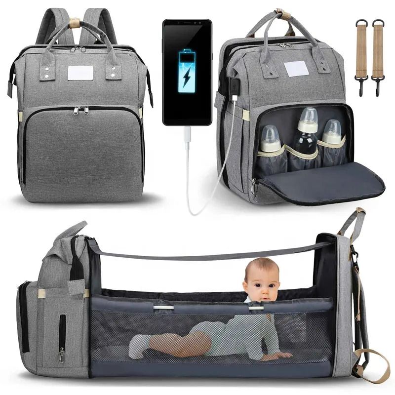 2in1 Baby Wickelrucksack mit Kinderbett Wickeltasche Babytasche in Meinerzhagen