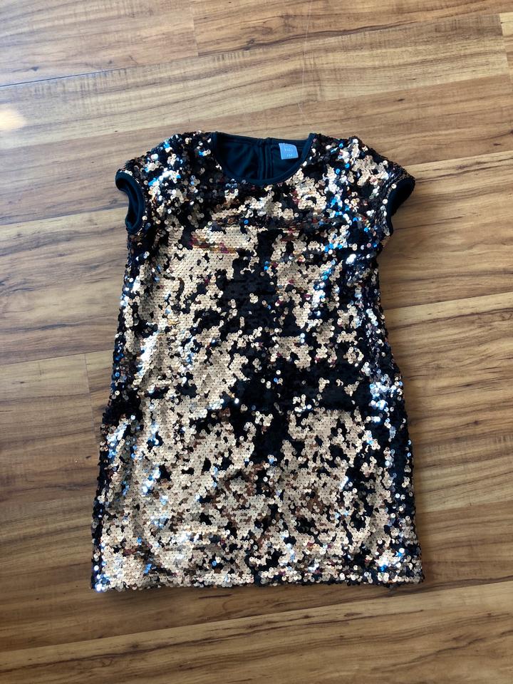 Paillettenkleid / langarmiges schickes Kleid Mädchen in Wilsdruff