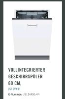 Vollintegrierter Geschirrspüler 60cm XL Junker Bosch Siemens Bielefeld - Brackwede Vorschau