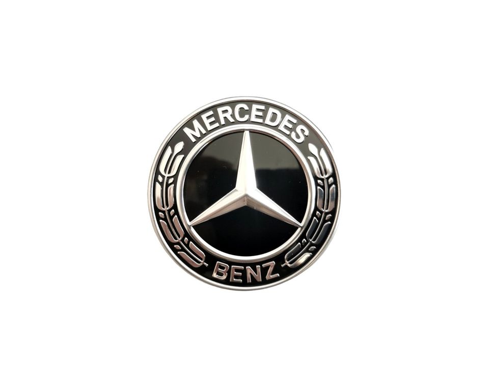 Mercedes-Benz Stern Emblem schwarz Motorhaube W463 W461 C253 W166 in Trappenkamp