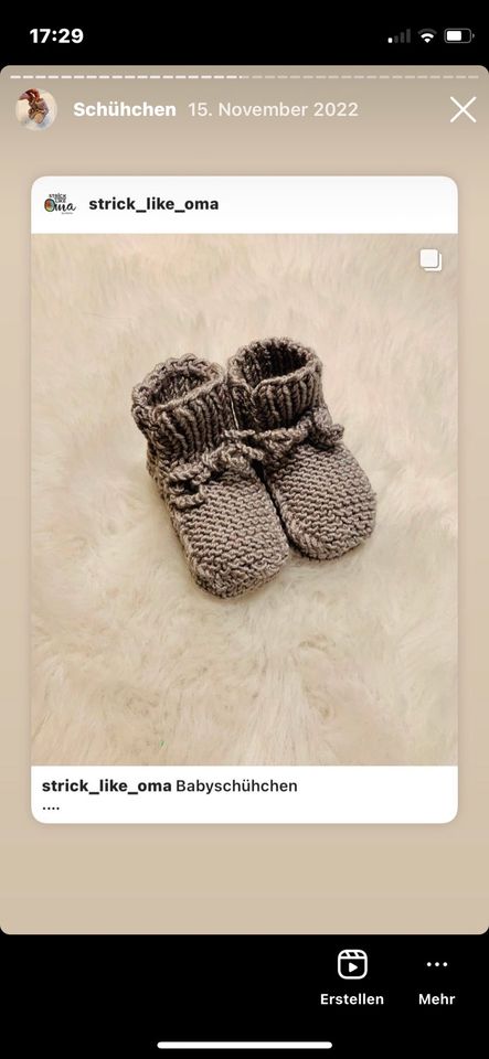 Strickschühchen schühchen baby neugeborene strickschuhe ✅ in Eggolsheim