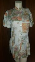 Longbluse vintage Viskose Leinen Gr 38 bunt Blumen floral orange Baden-Württemberg - Küssaberg Vorschau