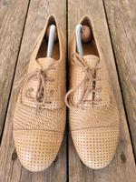 Top! Edle Ludwig Görtz Schnürschuhe/Loafer Gr. 37 Leder beige Bayern - Fraunberg Vorschau